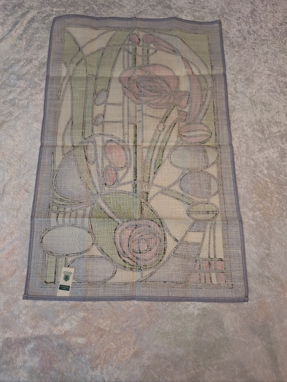 Irish Linen Tea Towel Rennie Mackintosh Rose by Ulster Weavers Art Nouveau - Picture 9 of 9